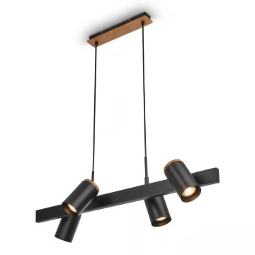 Briloner 4059045 - Hanglamp aan kabel ERA 4xGU10/10W/230V zwart