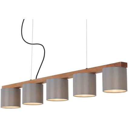 Briloner 4075-054 - Hanglamp aan kabel RHON 5xE14/25W/230V