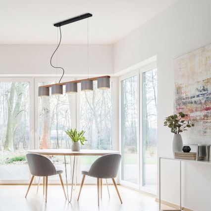 Briloner 4075-054 - Kroonluchter aan kabel 5xE14/25W/230V