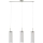 Briloner 4237-032 - LED Hanglamp aan koord DOUBLE 3xLED/5W/230V
