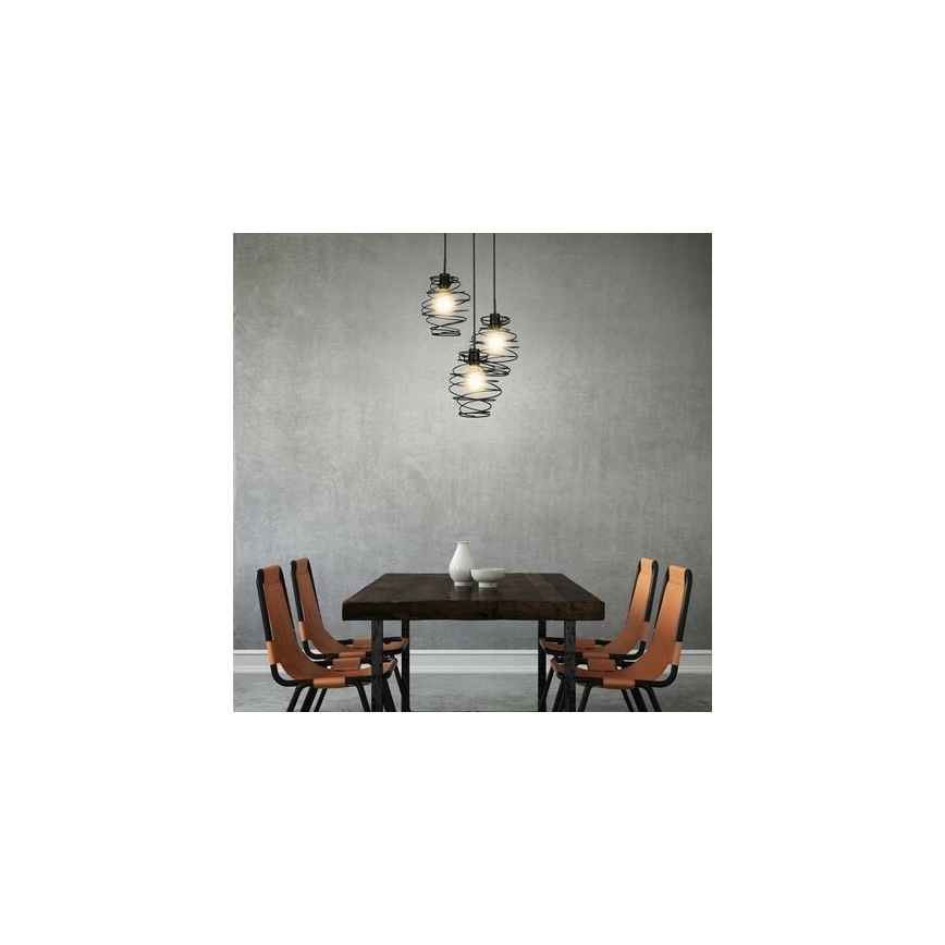 Briloner 4870-035 - Hanglamp met kabel 3xE27/60W/230V