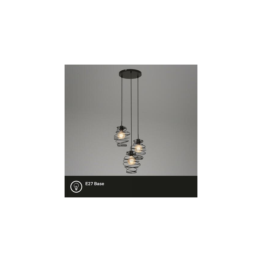 Briloner 4870-035 - Hanglamp met kabel 3xE27/60W/230V