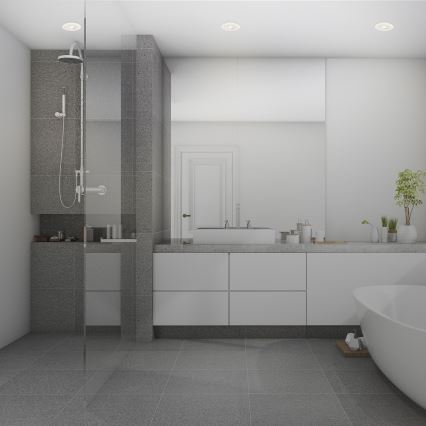 Briloner 7039036 - Set van 3 LED-inbouwspots voor badkamer, LED/5W/230V, IP44, wit