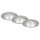 Briloner 7042-034 - SET 3x Badkamer inbouwverlichting 1xGU10/9W/230V IP23 zilver