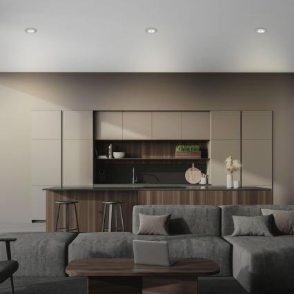 Briloner 7042-034 - SET 3x Badkamer inbouwverlichting 1xGU10/9W/230V IP23 zilver
