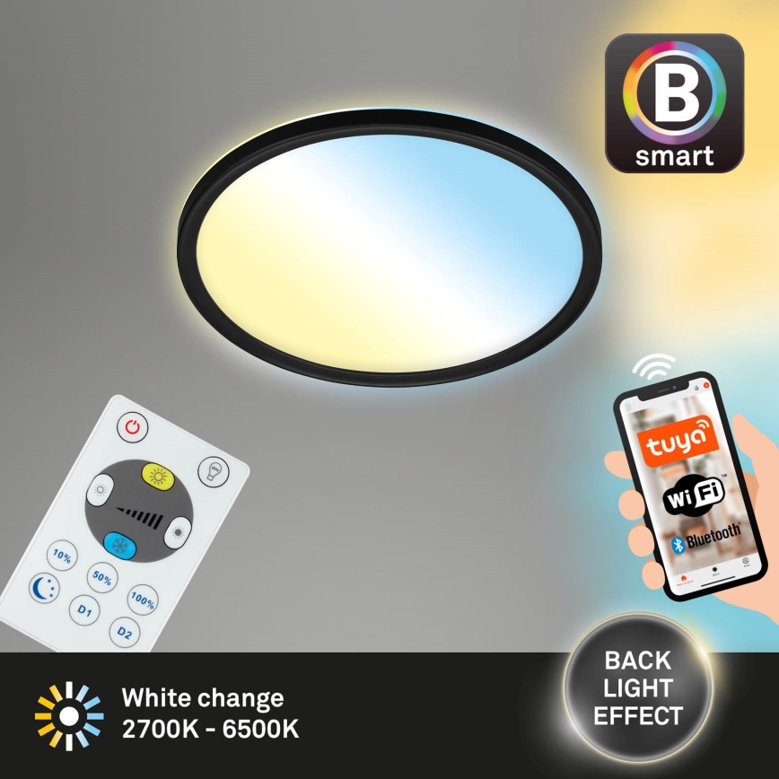Briloner 7058-015 - LED dimbaar licht SLIM LED/18W/230V 2700-6500K Wi-Fi Tuya + afstandsbediening
