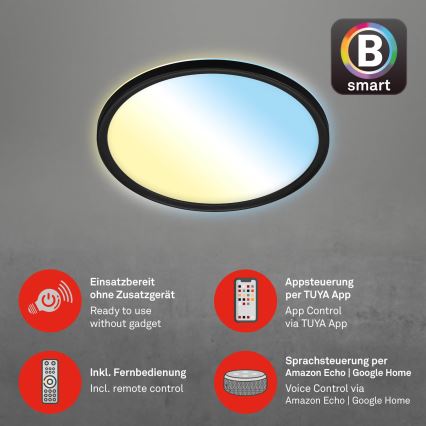 Briloner 7058-015 - LED dimbaar licht SLIM LED/18W/230V 2700-6500K Wi-Fi Tuya + afstandsbediening