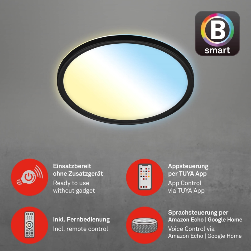 Briloner 7058-015 - LED dimbaar licht SLIM LED/18W/230V 2700-6500K Wi-Fi Tuya + afstandsbediening