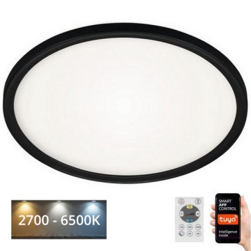 Briloner 7059-015 - Dimbare LED Plafondlamp SLIM LED/22W/230V 2700-6500K Wi-Fi Tuya + afstandsbediening