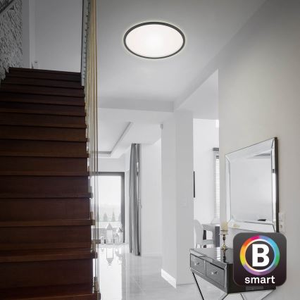 Briloner 7059-015 - Dimbare LED Plafondlamp SLIM LED/22W/230V 2700-6500K Wi-Fi Tuya + afstandsbediening