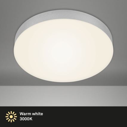 Briloner 7066-014 - LED Plafondlamp FLAME LED/21W/230V 3000K zilver diameter 28,7 cm