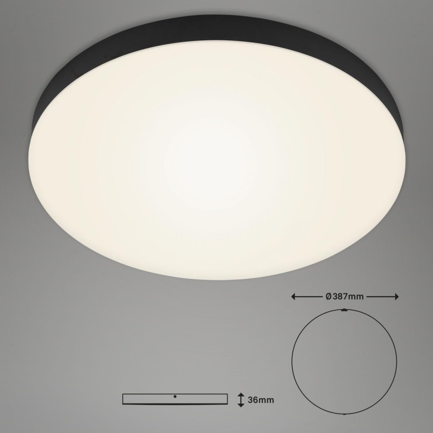 Briloner 7068-015 - LED Plafondlamp FLAME LED/24,5W/230V 3000K zwart