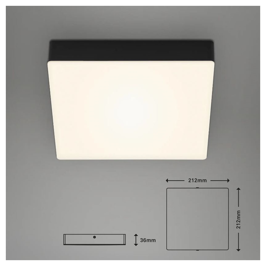 Briloner 7070-015 - LED Plafondlamp FLAME LED/16W/230V zwart