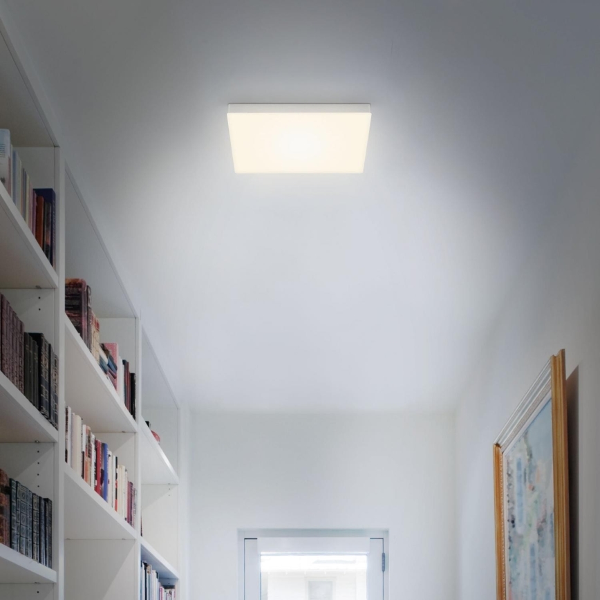 Briloner 7071-014 - LED Plafondlamp FLAME LED/21W/230V 3000K 28,7x28,7 cm zilver