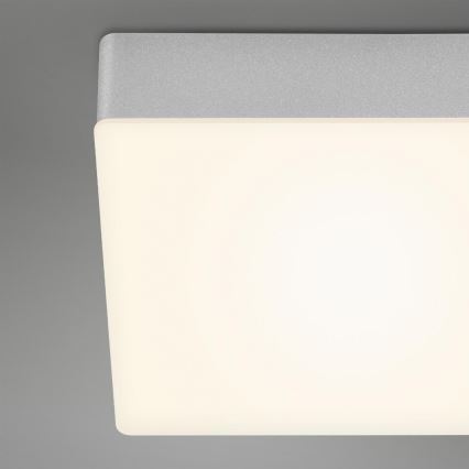 Briloner 7071-014 - LED Plafondlamp FLAME LED/21W/230V 3000K 28,7x28,7 cm zilver