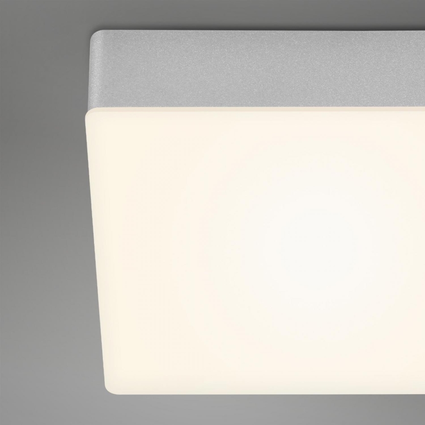 Briloner 7071-014 - LED Plafondlamp FLAME LED/21W/230V 3000K 28,7x28,7 cm zilver