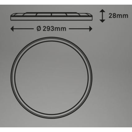 Briloner 7079-015 - Dimbare LED plafondlamp SLIM LED/18W/230V 2700-6500K + afstandsbediening