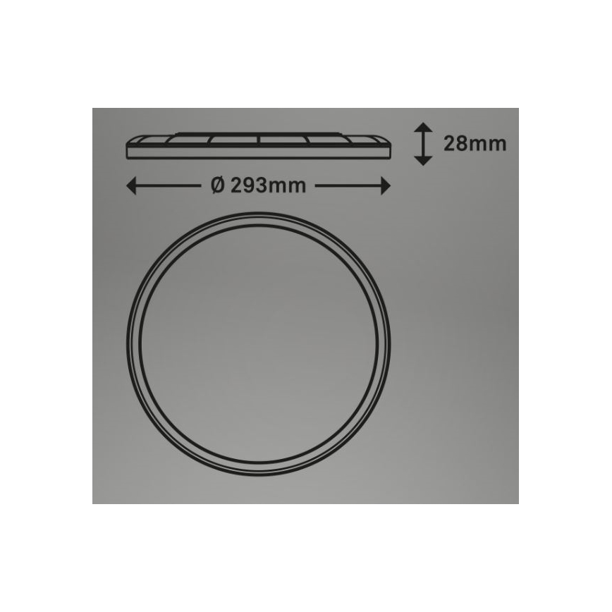 Briloner 7079-015 - Dimbare LED plafondlamp SLIM LED/18W/230V 2700-6500K + afstandsbediening