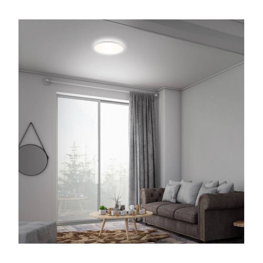 Briloner 7079-016 - Dimbare LED plafondlamp SLIM LED/18W/230V 2700-6500K + afstandsbediening