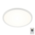 Briloner 7079-016 - LED dimbare plafondlamp SLIM LED/18W/230V 2700-6500K + afstandsbediening