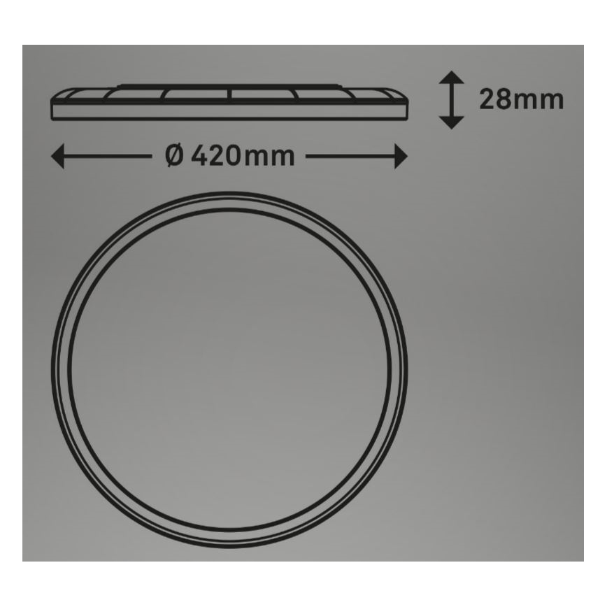 Briloner 7080-015 - LED dimbare plafondlamp SLIM LED/22W/230V 2700-6500K + afstandsbediening