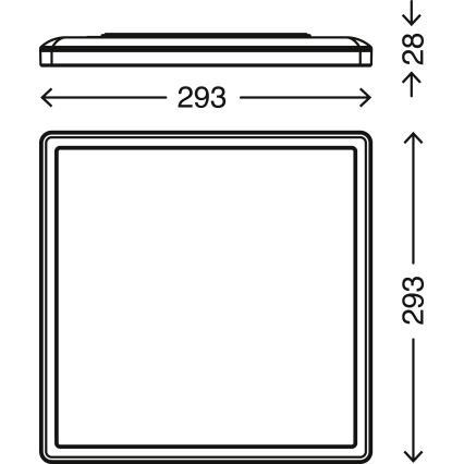 Briloner 7081-016 - Dimbare LED Plafondlamp SLIM LED/18W/230V 2700-6500K + afstandsbediening