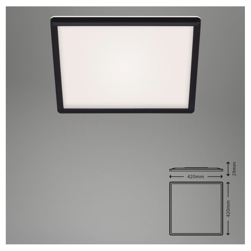 Briloner 7082-015 - Dimbare LED Plafondlamp SLIM LED/22W/230V 2700-6500K + afstandsbediening
