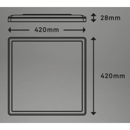 Briloner 7082-016 - Dimbare LED plafondlamp SLIM LED/22W/230V 2700-6500K + afstandsbediening