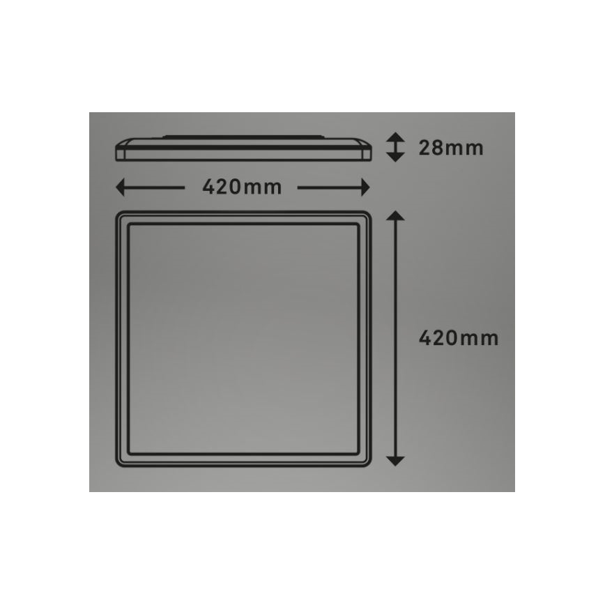Briloner 7082-016 - Dimbare LED plafondlamp SLIM LED/22W/230V 2700-6500K + afstandsbediening