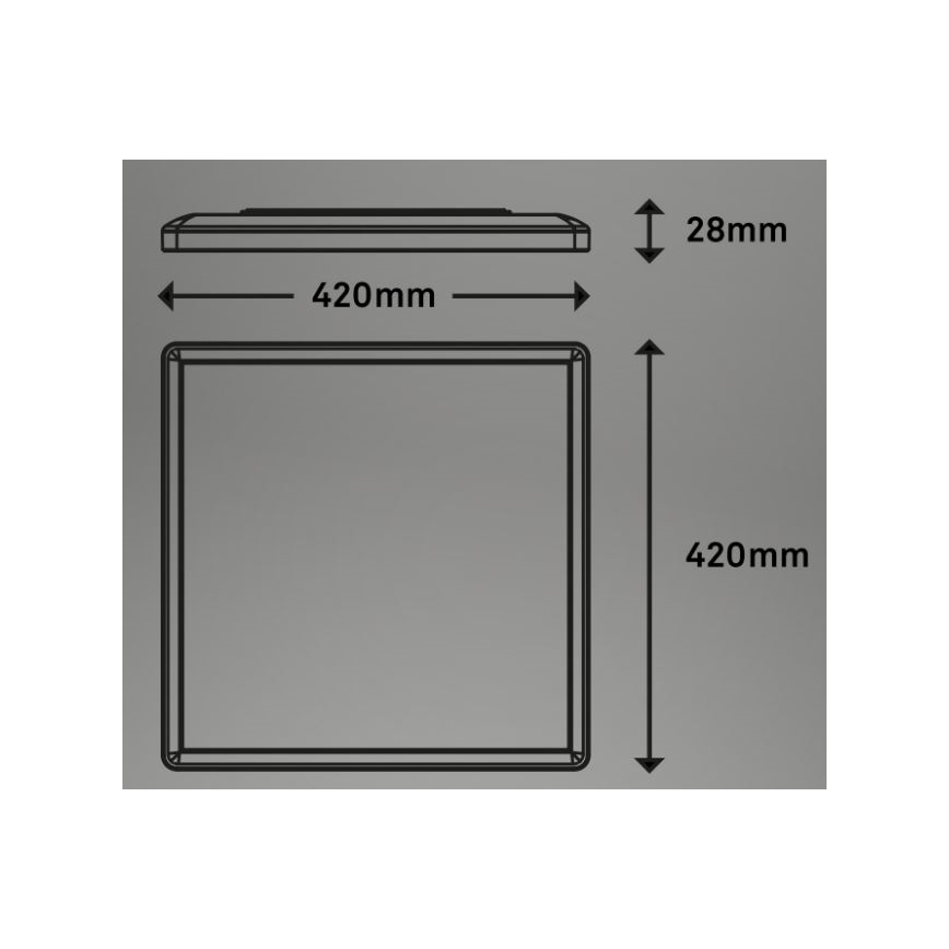 Briloner 7091-416 - LED RGBW Dimbare plafondlamp SLIM LED/22W/230V + afstandsbediening