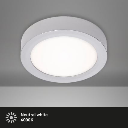 Briloner 7122-014 - LED-plafondlamp FIRE LED/11W/230V 3000K Ø 17 cm zilver