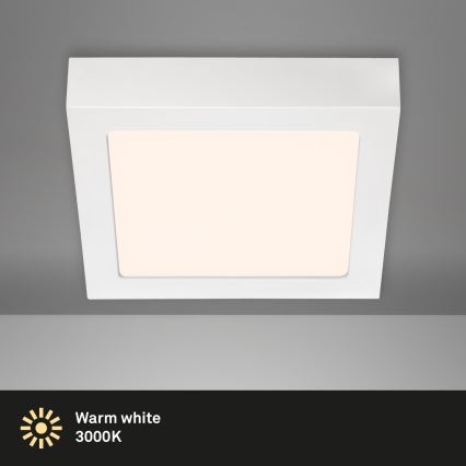 Briloner 7123-016 - LED plafondlamp FIRE LED/12W/230V 3000K 17x17 cm wit
