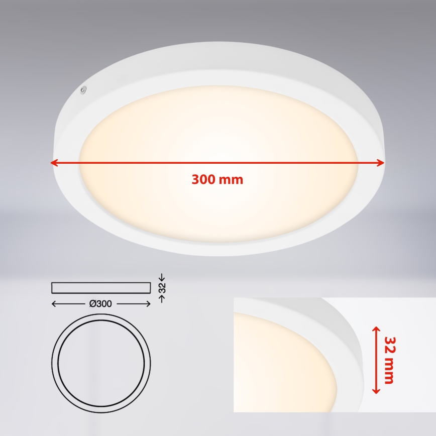 Briloner 7141-016 - LED Plafondlamp FIRE LED/21W/230V