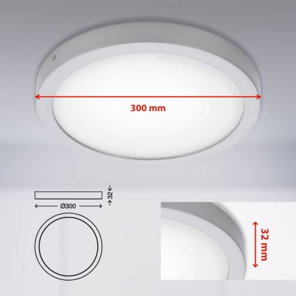 Briloner 7141-414 - LED Plafondlamp FIRE LED/21W/230V 4000K