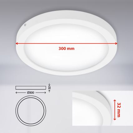 Briloner 7141-416 - LED Plafondlamp FIRE LED/21W/230V