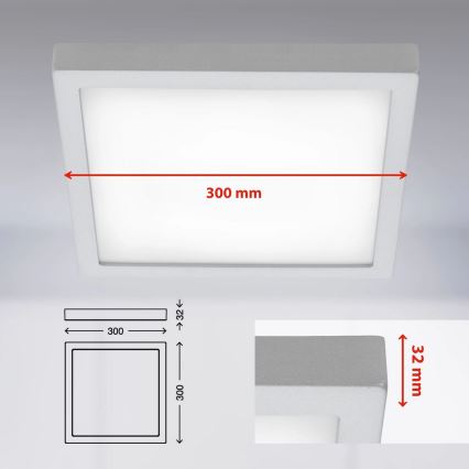 Briloner 7142-414 - LED Plafondlamp FIRE LED/21W/230V 4000K