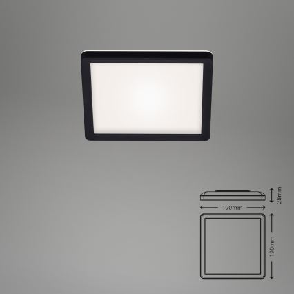 Briloner 7153-415 - LED plafondlamp SLIM LED/12W/230V 19x19 cm