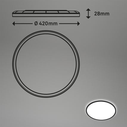 Briloner 7157-415 - LED Plafondlamp SLIM LED/22W/230V diameter 42 cm