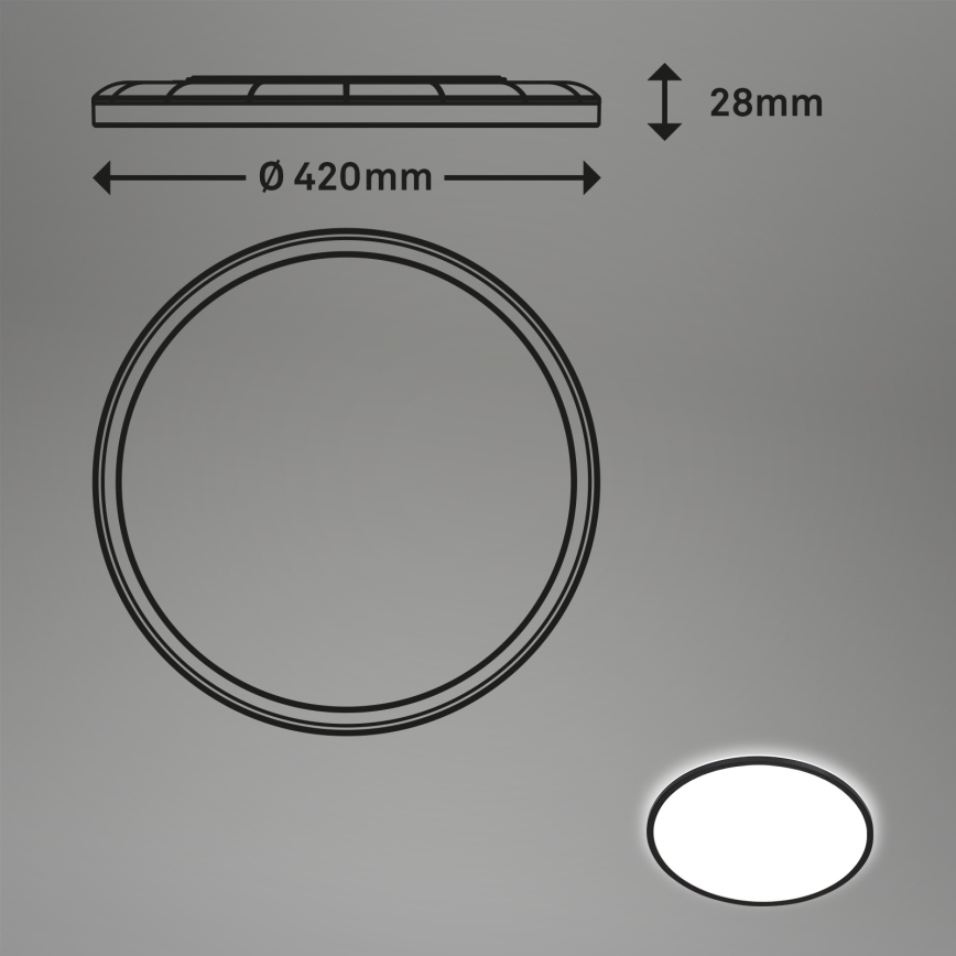 Briloner 7157-415 - LED Plafondlamp SLIM LED/22W/230V diameter 42 cm