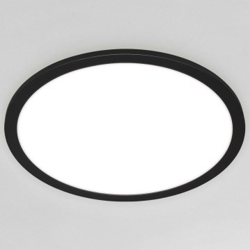 Briloner 7168-015 - Dimbare LED Plafondlamp PIATTO LED/22W/230V 3000-6500K diameter 40 cm zwart + afstandsbediening
