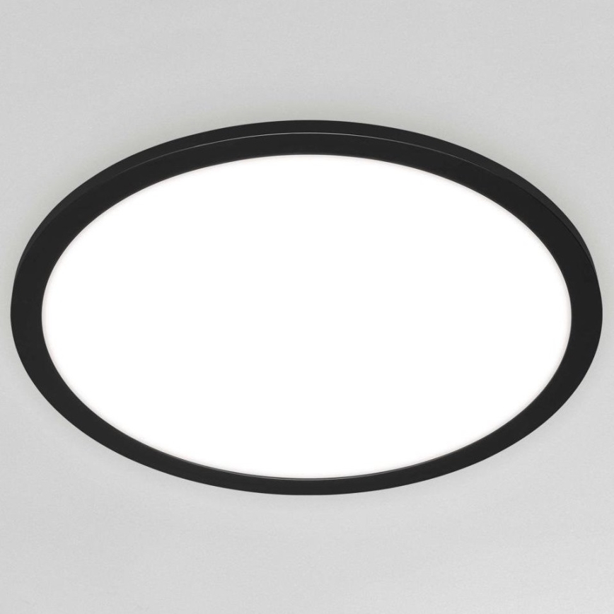 Briloner 7168-015 - Dimbare LED Plafondlamp PIATTO LED/22W/230V 3000-6500K diameter 40 cm zwart + afstandsbediening