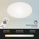 Briloner 7168-016 - Dimbare LED plafondlamp PIATTO LED/24W/230V 3000-6500K + afstandsbediening