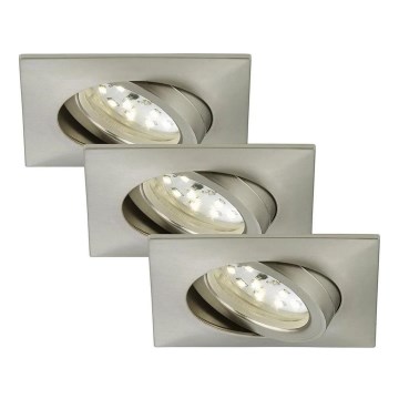 Briloner 7210-032 - SET 3x Hangende LED Badkamer plafond verlichting ATTACH LED/5W/230V IP23 mat chroom