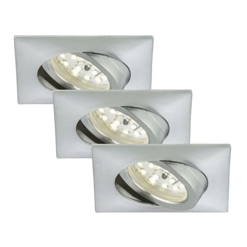 Briloner 7210-039 - SET 3x LED Badkamer Inbouw Lamp ATTACH 1xLED/5W/230V IP23