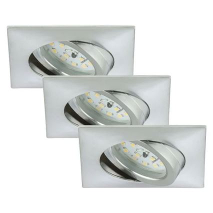 Briloner 7210-039 - SET van 3x LED Badkamer inbouwlamp ATTACH 1xLED/5W/230V IP23