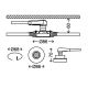 Briloner 7220-032 - SET 3x LED Badkamer inbouwverlichting FIT 1xGU10/5W/230V mat nikkel