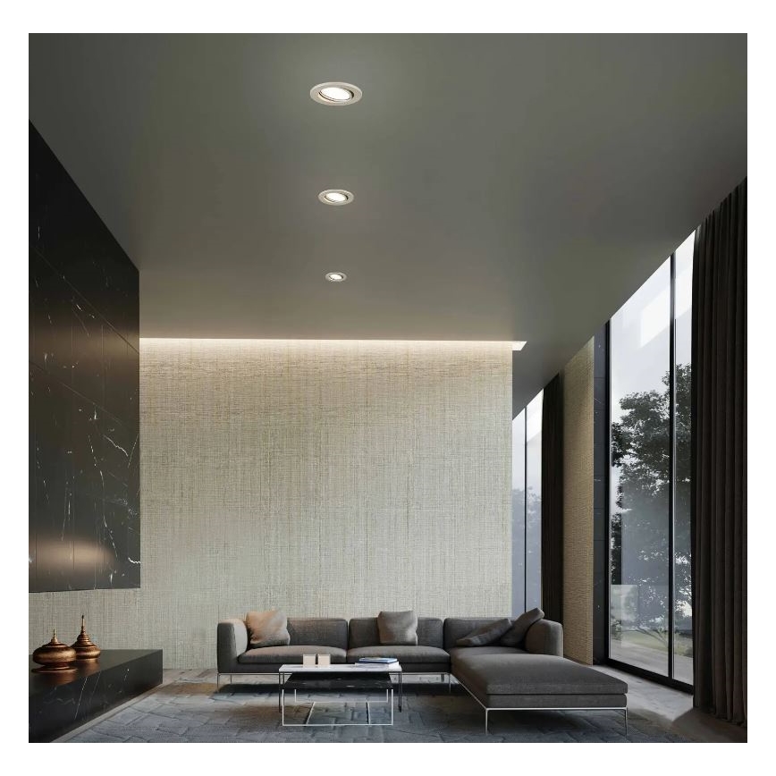 Briloner 7221-032 - SET 3x LED Badkamer Inbouw Lamp 1xGU10/3W/230V IP23 mat chroom