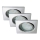 Briloner 7230-038 - SET 3x Hangende LED Badkamer plafond verlichting 1xGU10/3W/230V IP23