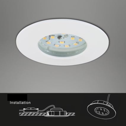 Briloner 7231-036 - SET 3x LED dimbare badkamer inbouwspot LED/5,5W/230V IP44