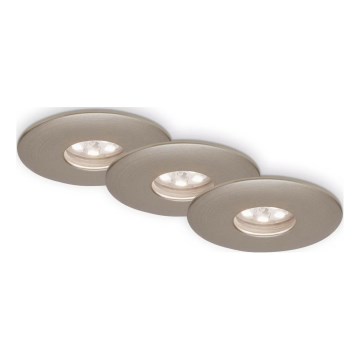Briloner 7240-032 - SET 3x Hangende LED Badkamer plafond verlichting ATTACH LED/1,8W/230V IP44 mat chroom